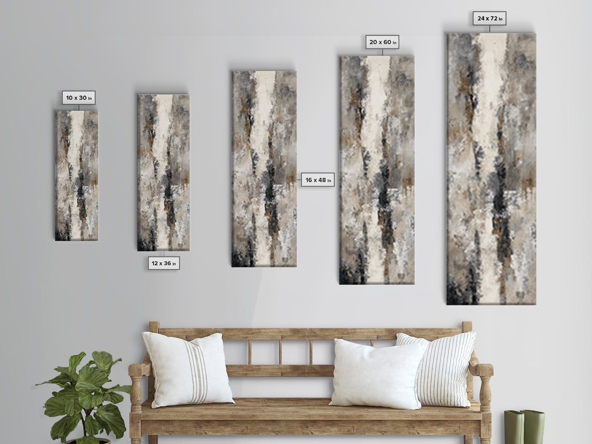 Large Modern Organic Shapes Canvas Print, Above Sofa Art, Set of 3 Prints, Living Room Decor, Fine Art, Statement, Modern Decor, ASA-1x3-38