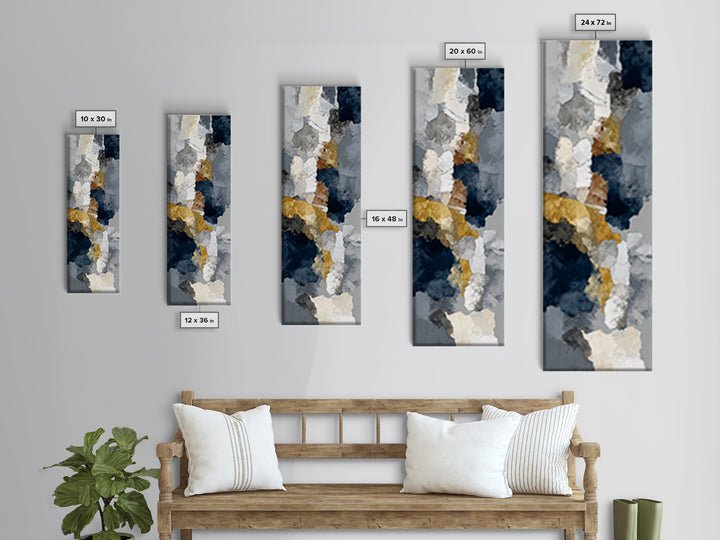 Luxury Monochrome Stone Composition Canvas Print, Above Sofa Art, Modern Decor, Living Room Decor, Fine Art, Statement, ASA-1x3-7