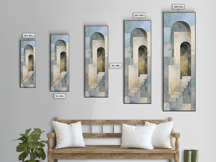 Architectural Arch Study Canvas Print, Above Sofa Art, Statement Artwork, Living Room Decor, Statement, Mid Century Modern, ASA-1x3-93