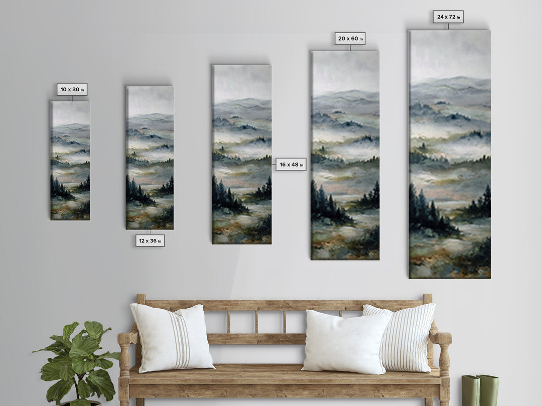 Wide Olive and Beige Meadow Panorama Canvas Print, Above Sofa Art, Minimalist Wall Art, Living Room Decor, Fine Art, Statement, ASA-1x3-94