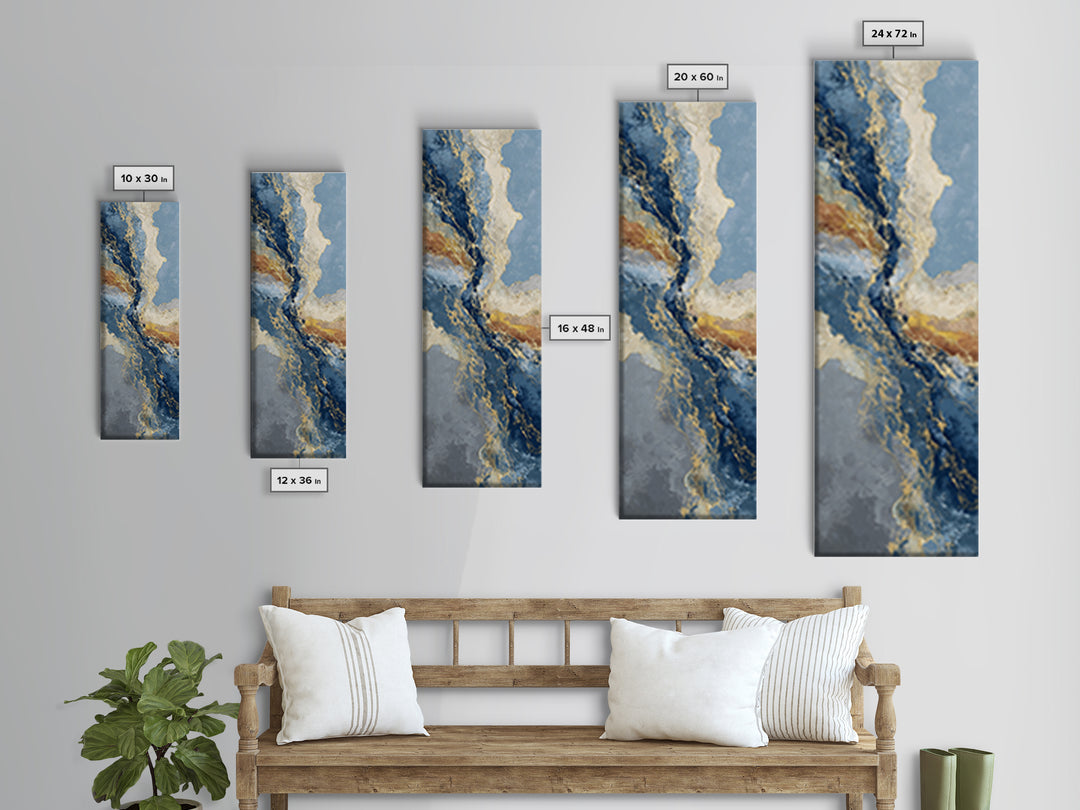 Textured Plaster Abstract Canvas Print, Above Sofa Art, Watercolor Painting, Living Room Decor, Statement, Bauhaus Print, ASA-1x3-95