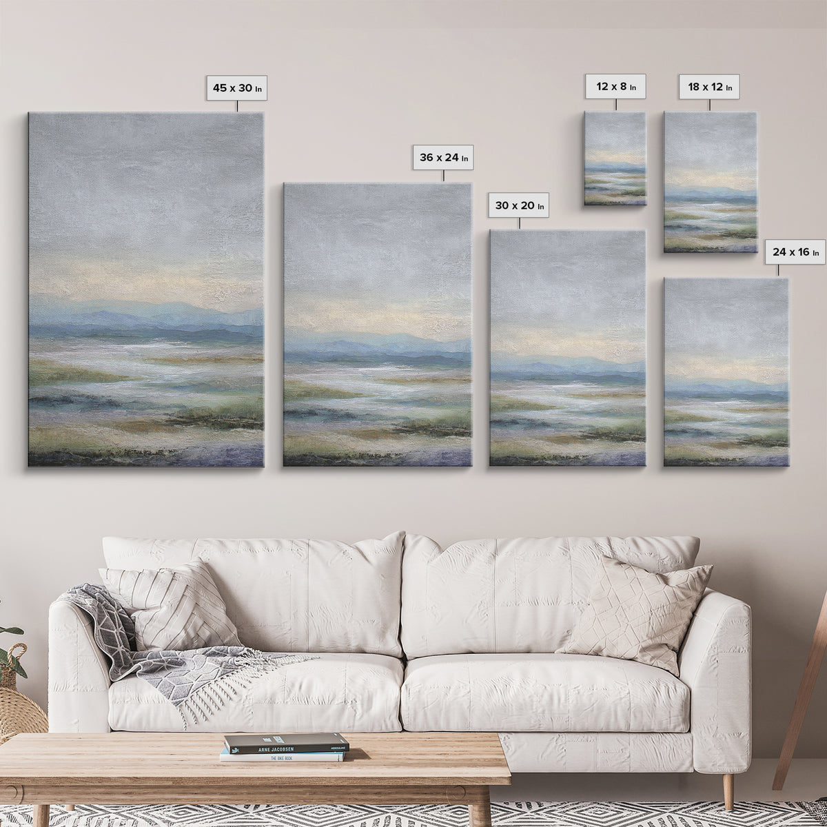 Abstract River Bends Canvas Print, Above Sofa Art, Japandi Wall Art, Living Room Decor, Fine Art, Statement, Boho Decor, ASA-2x3-31