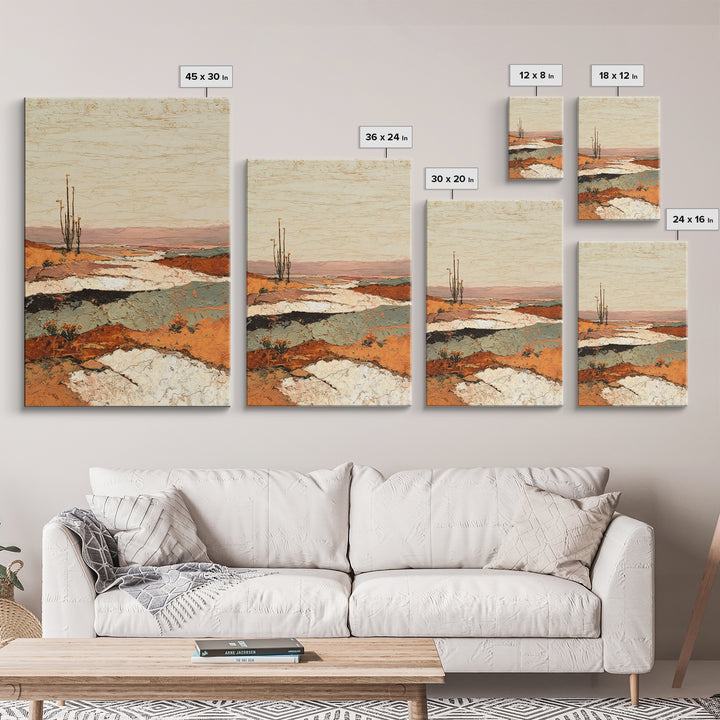 Abstract Canyon Landscape Canvas Print, Above Sofa Art, Wall Decor, Living Room Decor, Fine Art, Statement, Contemporary Art, ASA-2x3-39