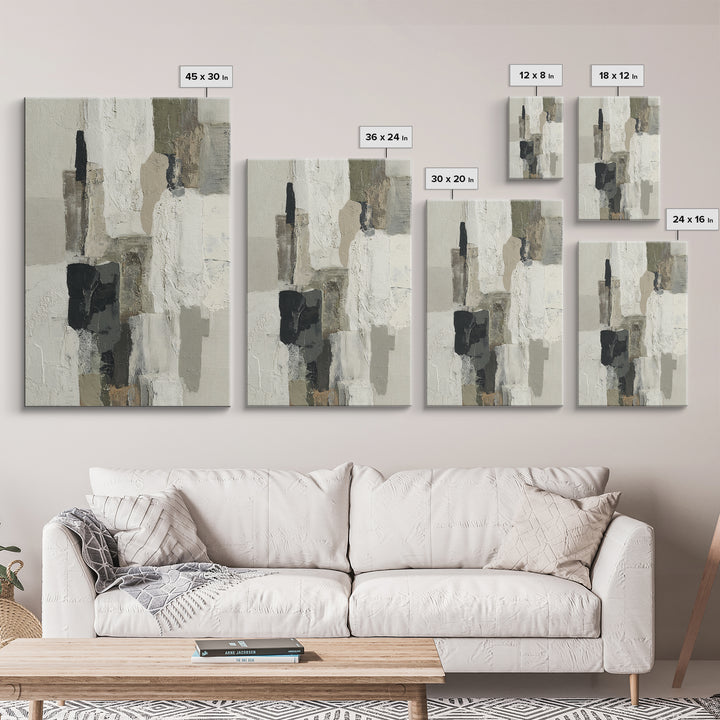 Large Modern Organic Shapes Canvas Print, Above Sofa Art, Contemporary Art, Living Room Decor, Abstract Art, Statement, ASA-2x3-58