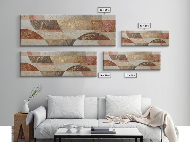 Textured Plaster Abstract Canvas Print, Above Sofa Art, Canvas Wall Art, Living Room Decor, Abstract Art, Statement, ASA-3x1-75
