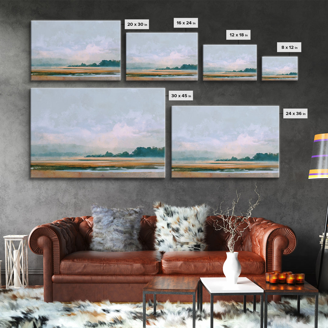 Gallery Style Landscape with Expansive Negative Space Canvas Print, Above Sofa Art, Room Decor, Living Room Decor, Statement, ASA-3x2-4