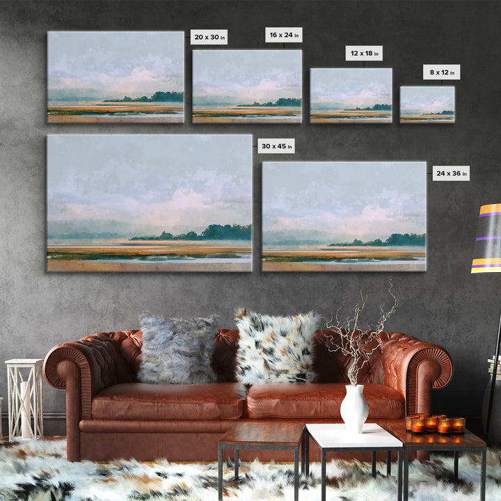 Gallery Style Landscape with Expansive Negative Space Canvas Print, Above Sofa Art, Room Decor, Living Room Decor, Statement, ASA-3x2-4