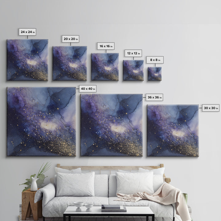 Scorpio Formed from Stars and Jeweled Shadows Canvas Print, Astrology Art, Zodiac Sign Print, Living Room Decor, Zodiac, AST-1x1-10