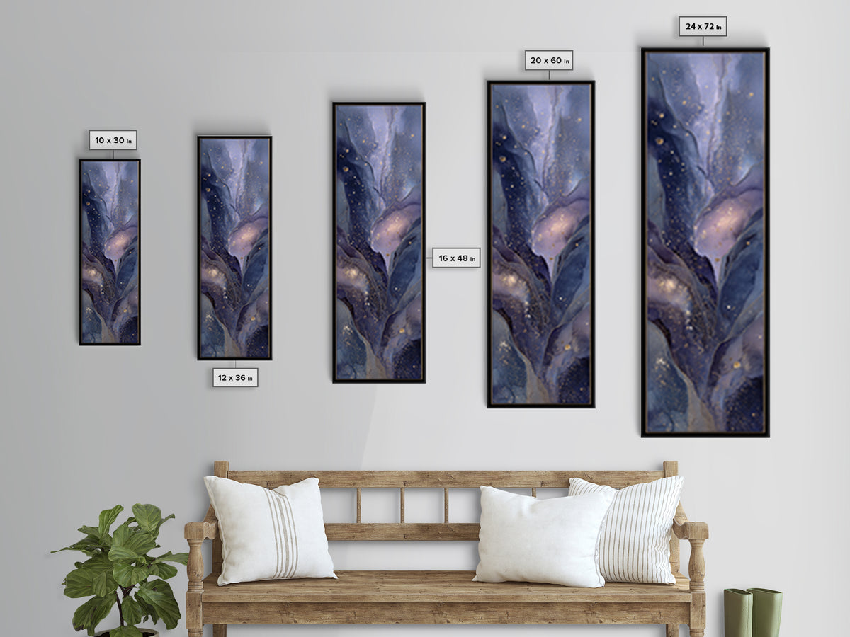 Scorpio Formed from Stars and Jeweled Shadows Framed Canvas Print, Astrology Art, Neutral Decor, Living Room Decor, Zodiac, AST-1x3-46