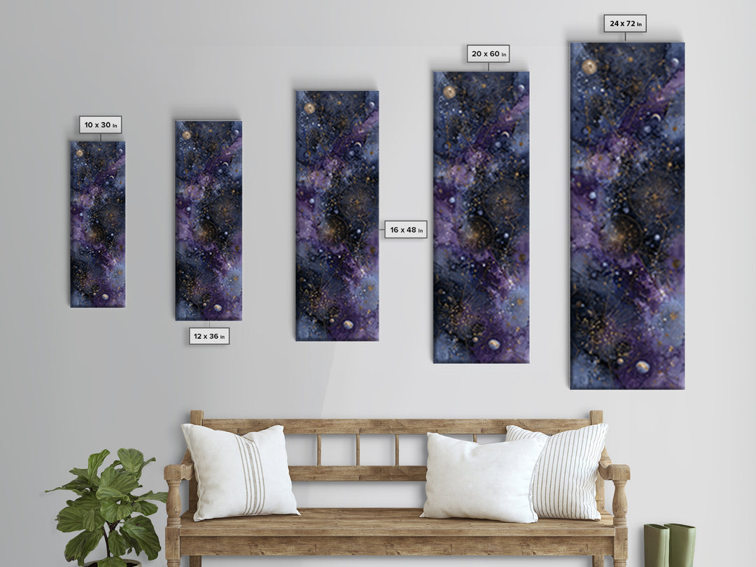 Scorpio Formed from Stars and Jeweled Shadows Framed Canvas Print, Astrology Art, Neutral Decor, Living Room Decor, Zodiac, AST-1x3-70