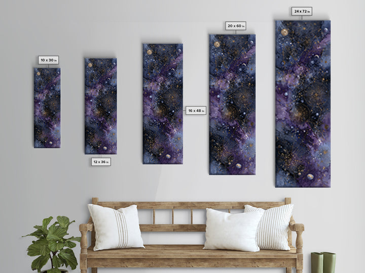 Scorpio Formed from Stars and Jeweled Shadows Framed Canvas Print, Astrology Art, Neutral Decor, Living Room Decor, Zodiac, AST-1x3-70