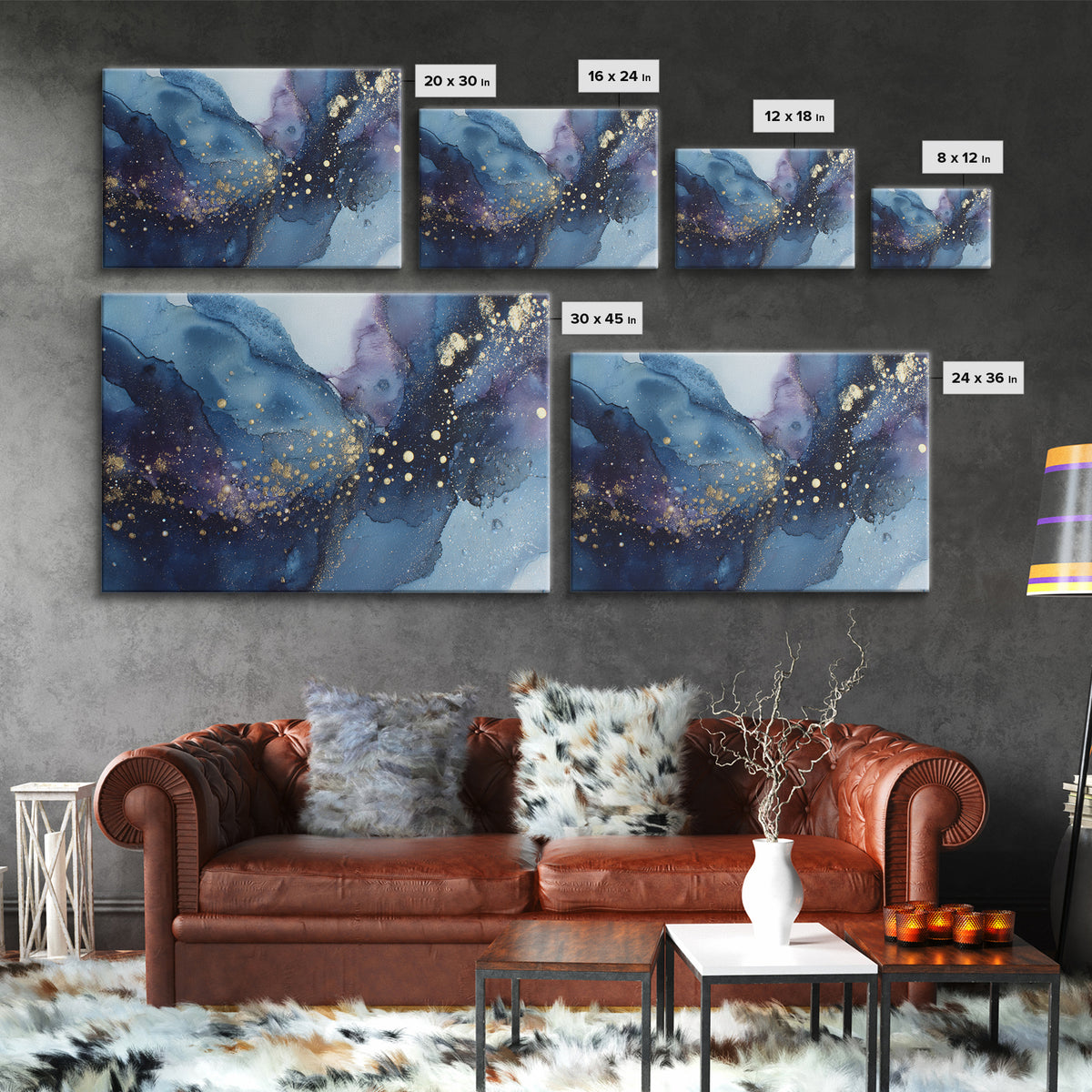 Scorpio Formed from Stars and Jeweled Shadows Framed Canvas Print, Astrology Art, Zodiac Sign Print, Living Room Decor, Zodiac, AST-3x2-86