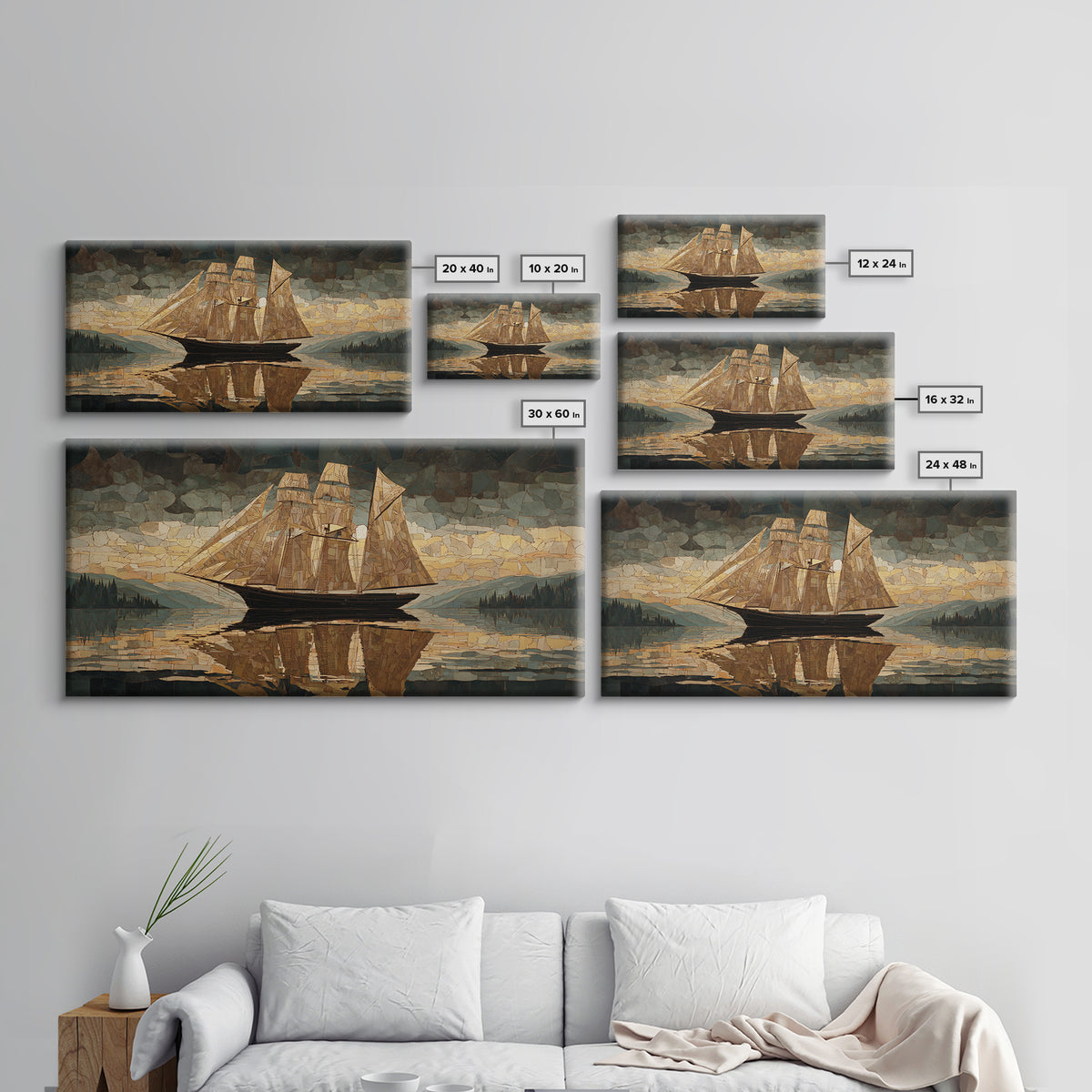 Retro Clipper Advertising Art Framed Canvas Print, Barbershop Art, Urban Wall Art, Barbershop Decor, Fine Art, Grooming, BAA-2x1-19