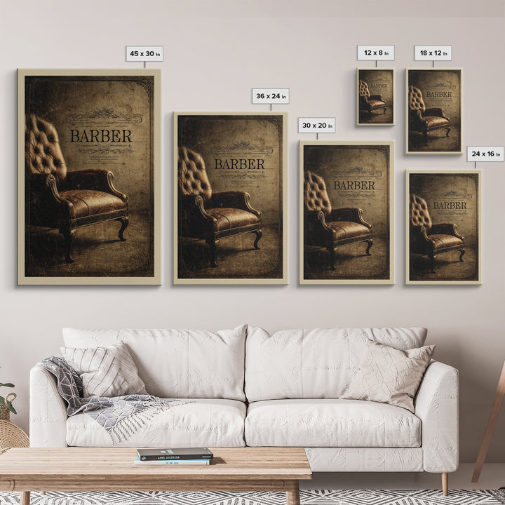 Retro Clipper Advertising Art Canvas Print, Barbershop Art, Urban Wall Art, Barbershop Decor, Grooming, Statement Artwork, BAA-2x3-31