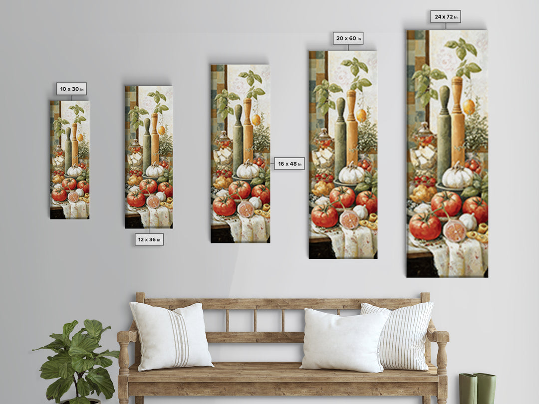 Patisserie Pattern of Rolling Pins and Pastries Canvas Print, Bakery Art, Coffee Wall Art, Bakery Decor, Fine Art, Patisserie, BAK-1x3-33