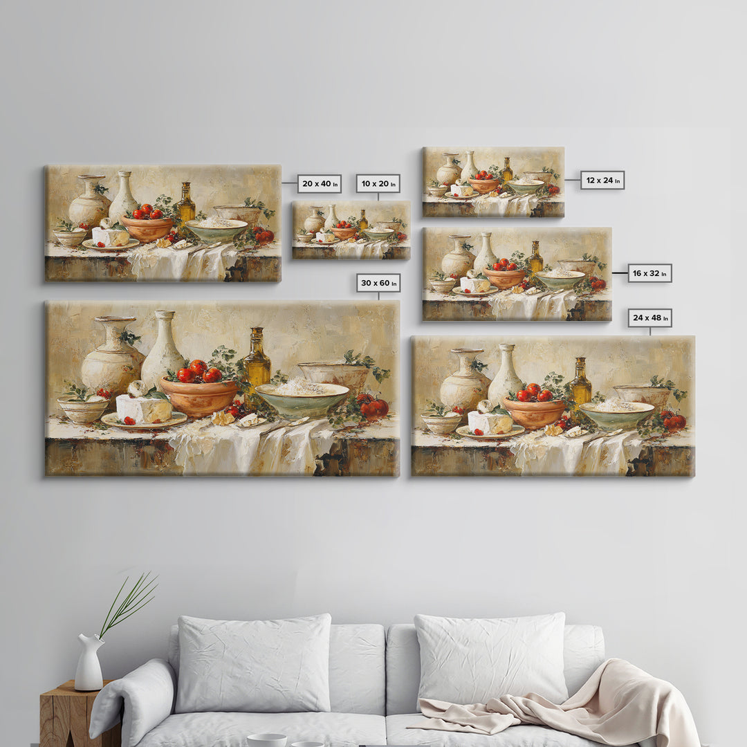 Parisian Dessert Poster Framed Canvas Print, Bakery Art, Statement Artwork, Bakery Decor, Fine Art, Patisserie, Art Print, BAK-2x1-20
