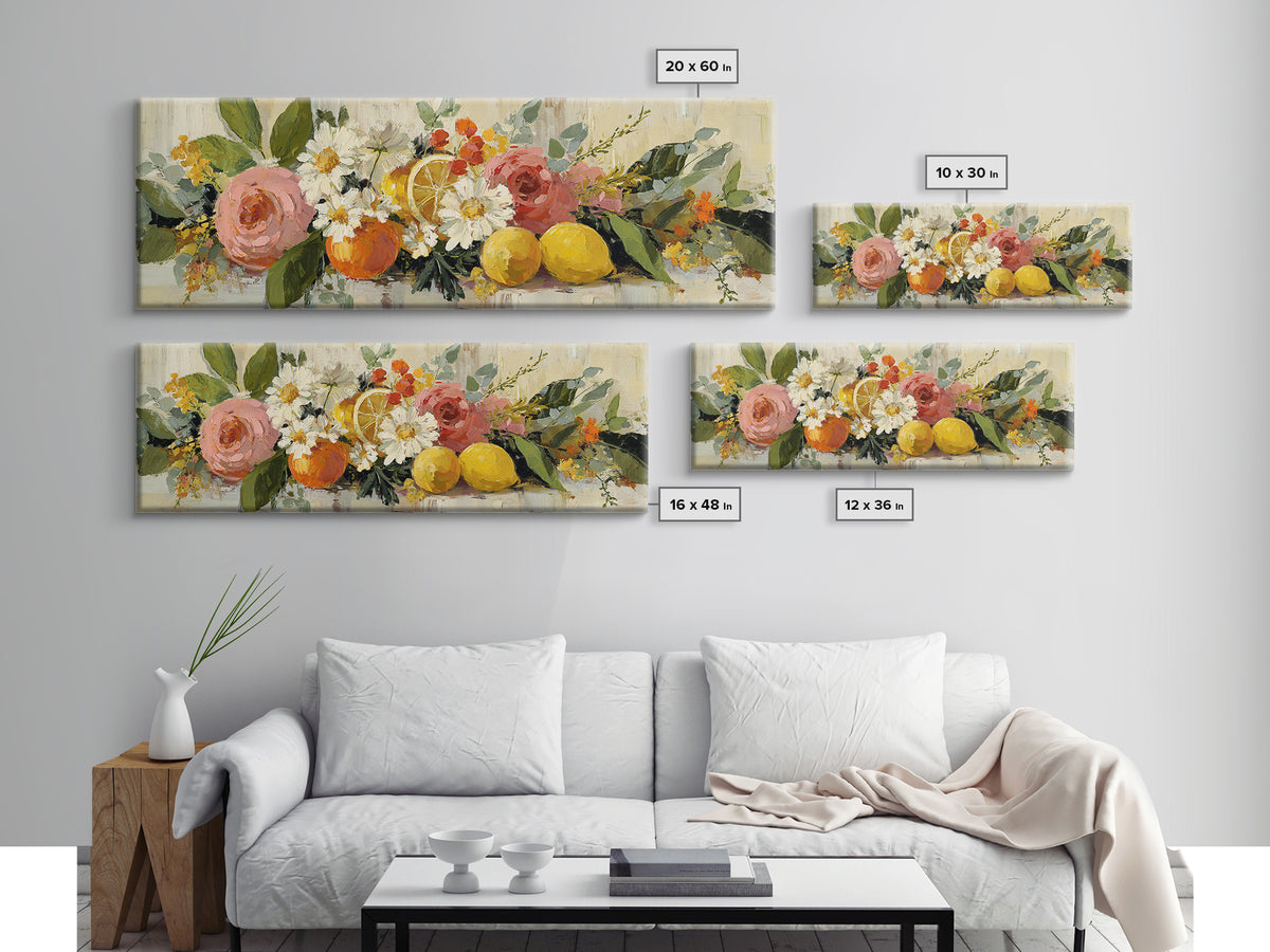 Cupcake Bouquet Painted Canvas Print, Bakery Art, Kitchen Wall Art, Bakery Decor, Oil Painting, Patisserie, Bakery Sign, BAK-3x1-95