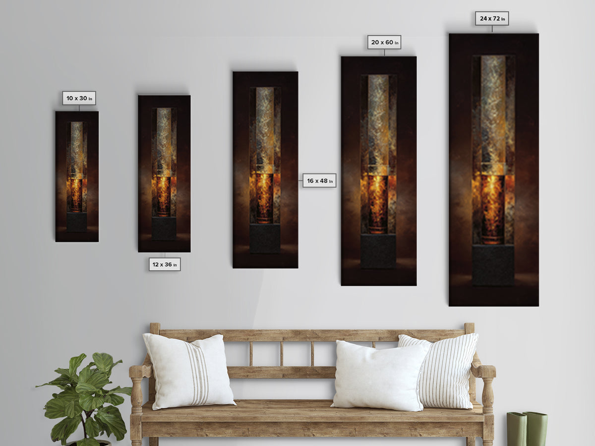 Midnight Manhattan Cocktail Framed Canvas Print, Bar Art, Kitchen Wall Decor, Bar Decor, Fine Art, Bar Cart Art, BAR-1x3-84