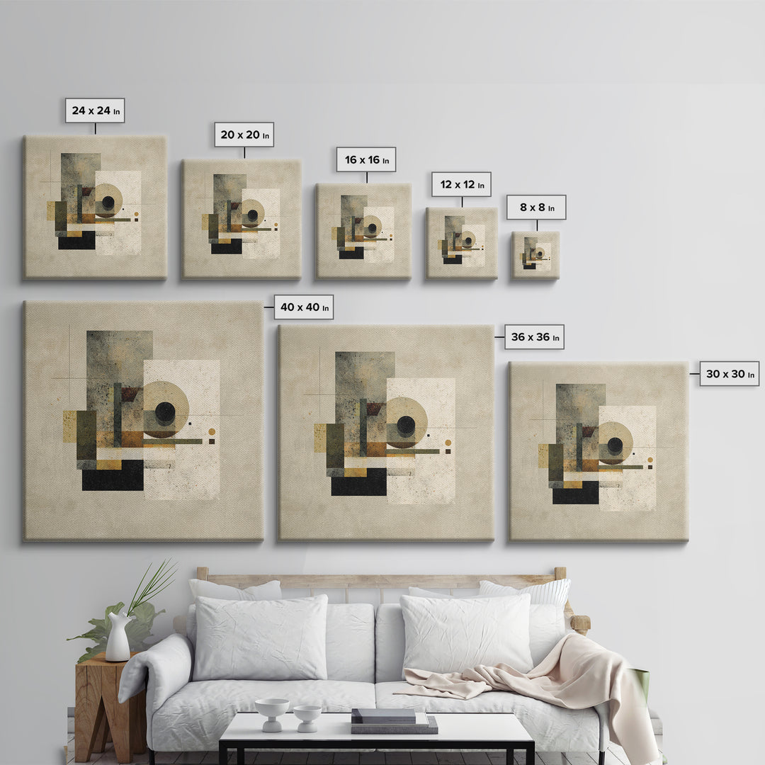 Bold Billiards Eight Ball Composition Canvas Print, Basement Art, Cocktail Art, Living Room Decor, Fine Art, Retreat, BAS-1x1-76