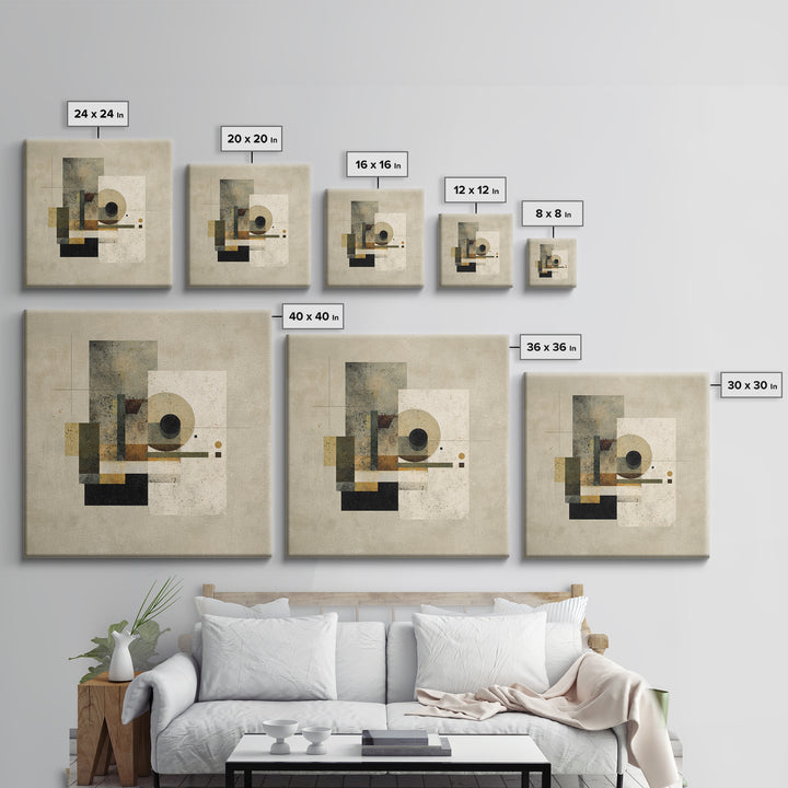 Bold Billiards Eight Ball Composition Canvas Print, Basement Art, Cocktail Art, Living Room Decor, Fine Art, Retreat, BAS-1x1-76