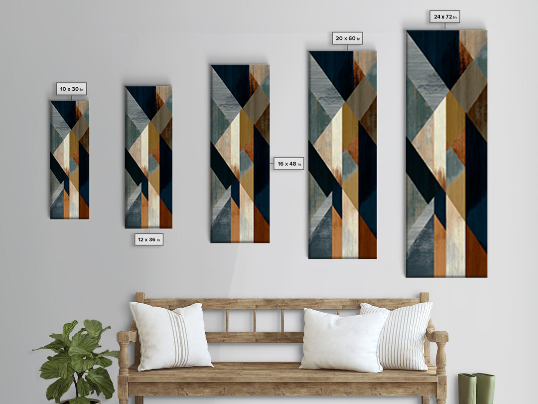 Sports Jersey Abstract Canvas Print, Basement Art, Baseball Decor, Living Room Decor, Fine Art, Retreat, Textured Painting, BAS-1x3-42