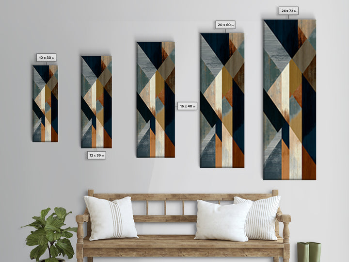 Sports Jersey Abstract Canvas Print, Basement Art, Baseball Decor, Living Room Decor, Fine Art, Retreat, Textured Painting, BAS-1x3-42