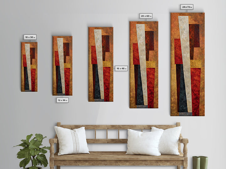 Sports Jersey Abstract Framed Canvas Print, Basement Art, Modern Decor, Living Room Decor, Abstract Art, Retreat, Home Decor, BAS-1x3-66