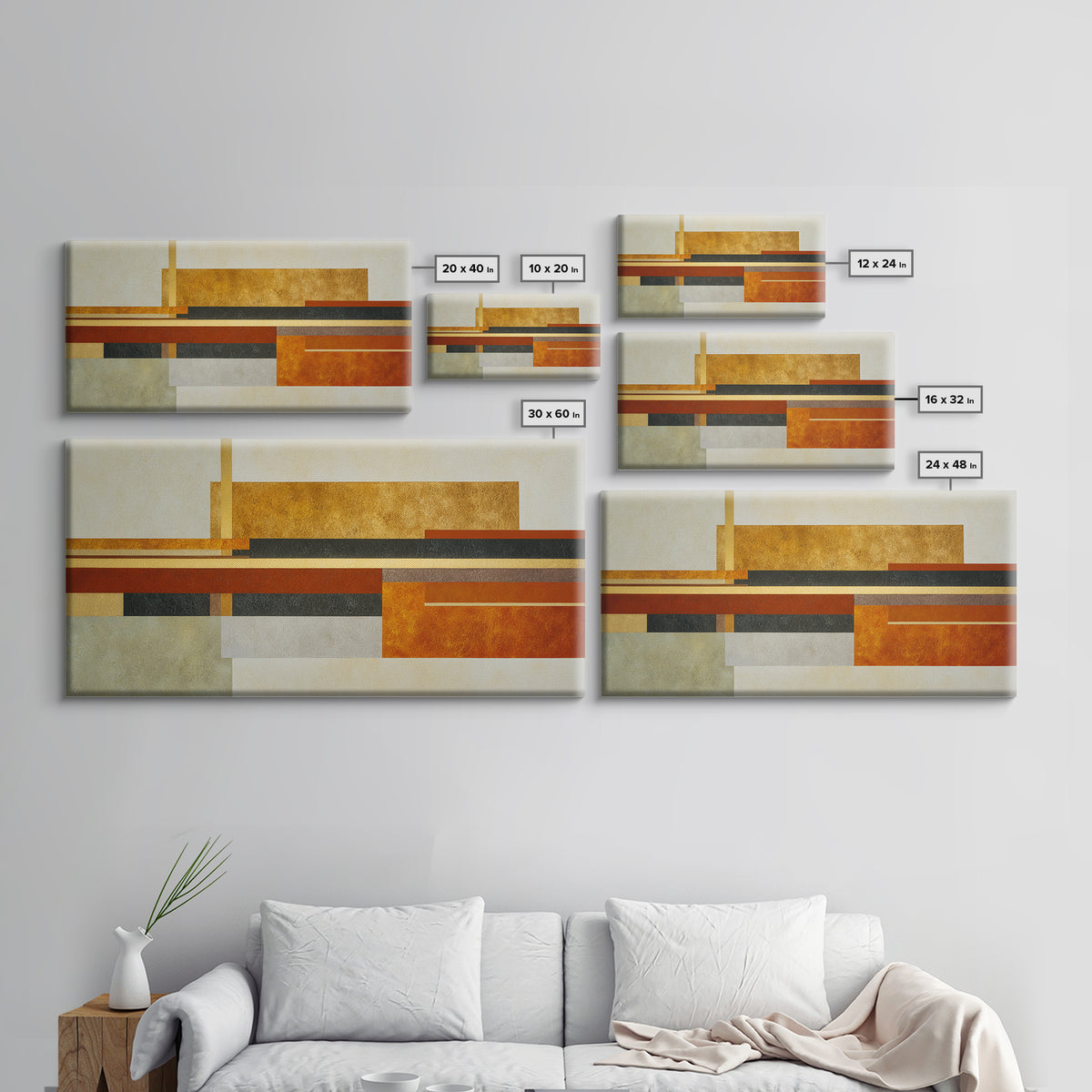 Sports Jersey Abstract Framed Canvas Print, Basement Art, Minimalist Decor, Living Room Decor, Fine Art, Retreat, Western Decor, BAS-2x1-50
