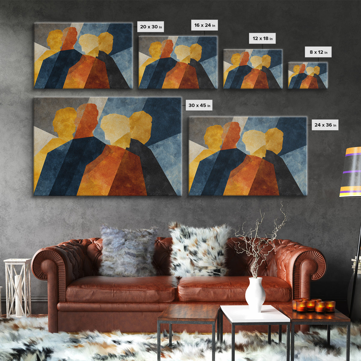 Sports Jersey Abstract Canvas Print, Basement Art, Digital Art Download, Living Room Decor, Abstract Art, Retreat, BAS-3x2-58