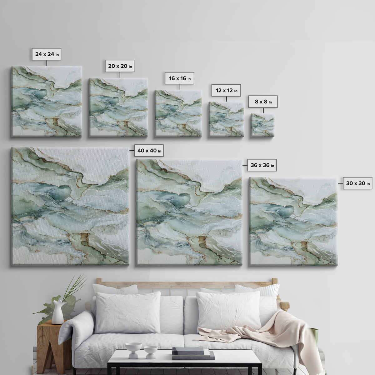 Abstract Marble Texture Framed Canvas Print, Bathroom Art, Dopamine Decor, Bathroom Decor, Abstract Art, Spa, Halloween Art, BAT-1x1-16