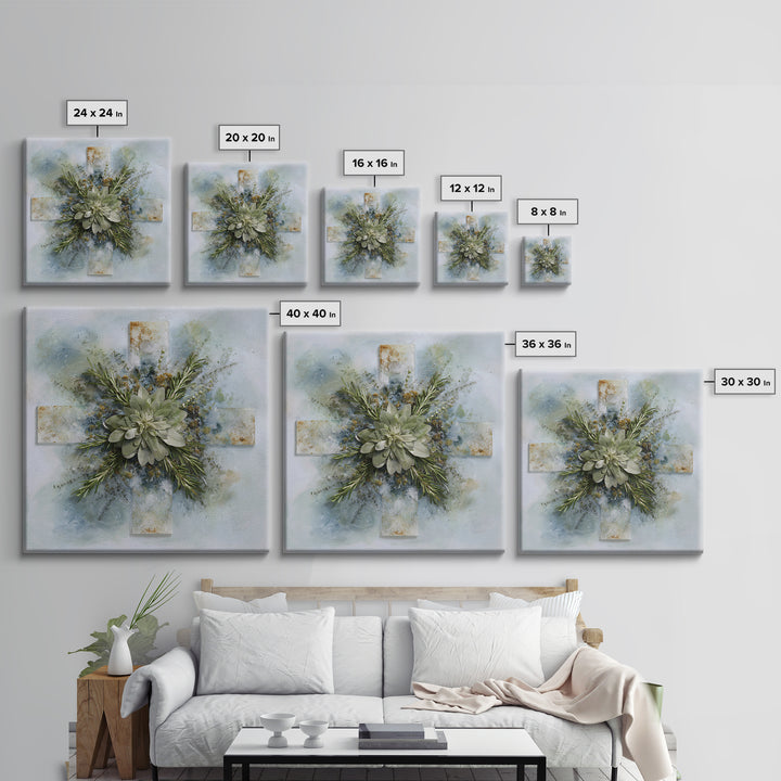 Botanical Bath Herb Arrangement Canvas Print, Bathroom Art, Modern Wall Art, Bathroom Decor, Fine Art, Spa, Wall Decor, BAT-1x1-17