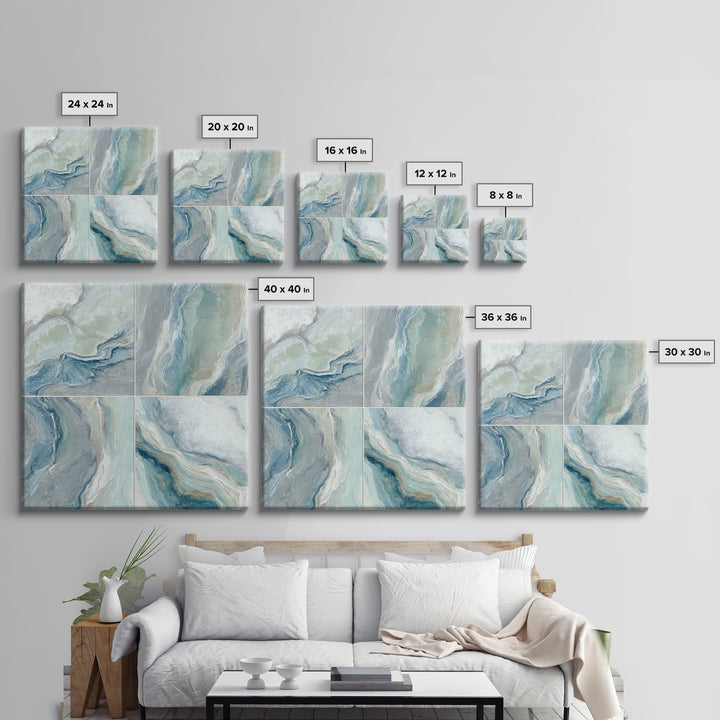 Abstract Marble Texture Framed Canvas Print, Bathroom Art, Bathroom Prints, Bathroom Decor, Abstract Art, Spa, Trendy Wall Art, BAT-1x1-64