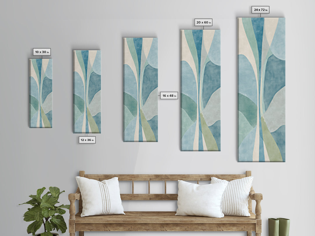 Clean Geometric Forms Canvas Print, Bathroom Art, Printable Wall Art, Bathroom Decor, Abstract Art, Spa, Bathroom Wall Decor, BAT-1x3-81