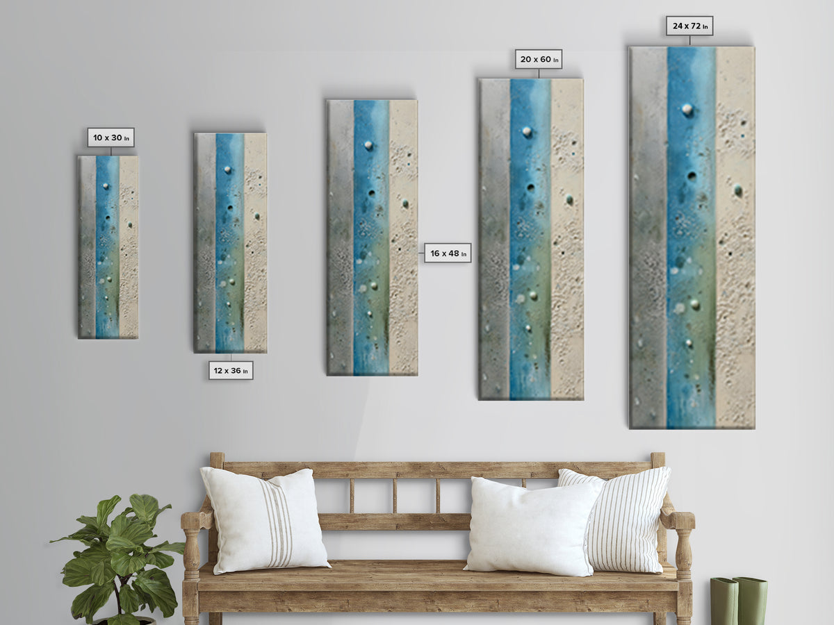 Clean Geometric Forms Canvas Print, Bathroom Art, Bathroom Wallpaper, Bathroom Decor, Abstract Art, Spa, Luxury Decor, BAT-1x3-9