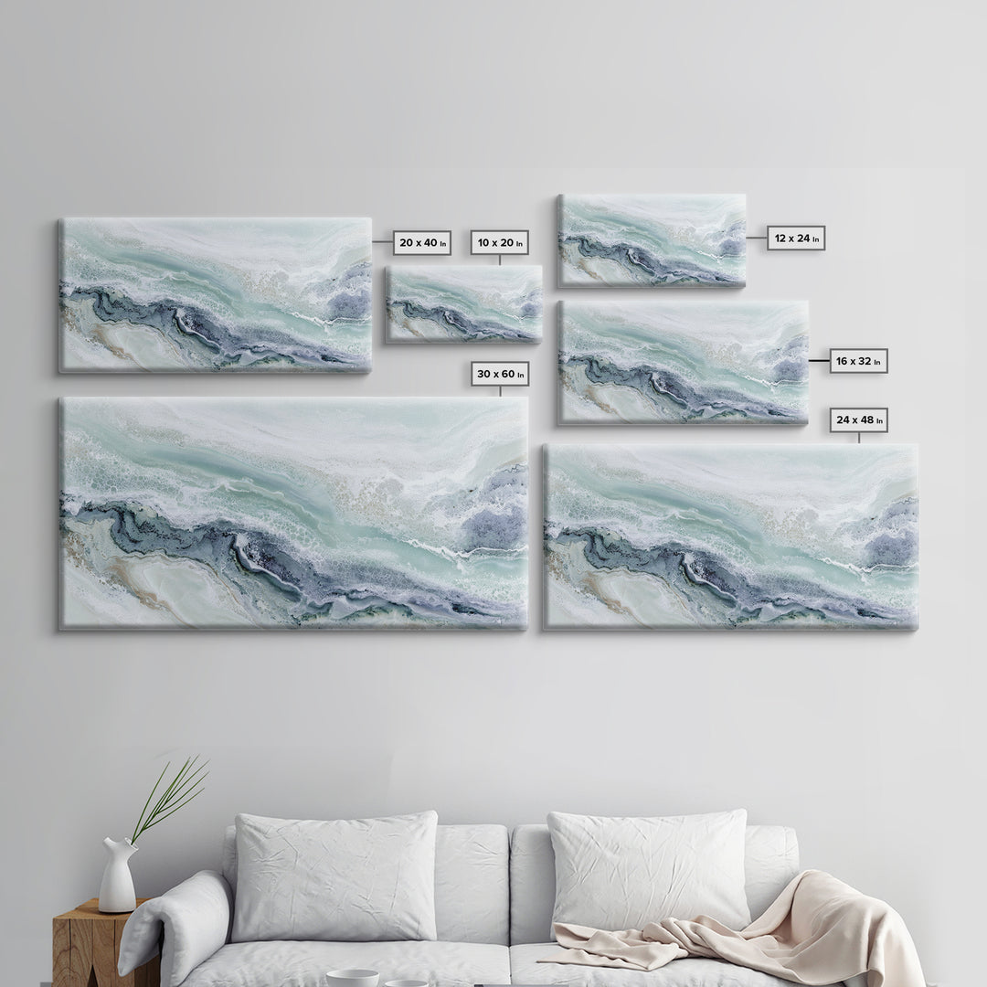 Abstract Marble Texture Framed Canvas Print, Bathroom Art, Luxury Decor, Bathroom Decor, Abstract Art, Spa, Digital Wall Art, BAT-2x1-12