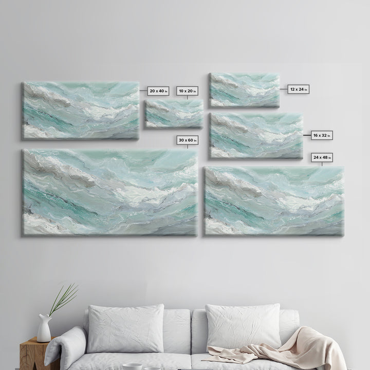 Abstract Marble Texture Canvas Print, Bathroom Art, Contemporary Art, Bathroom Decor, Abstract Art, Spa, Framed Wall Art, BAT-2x1-36