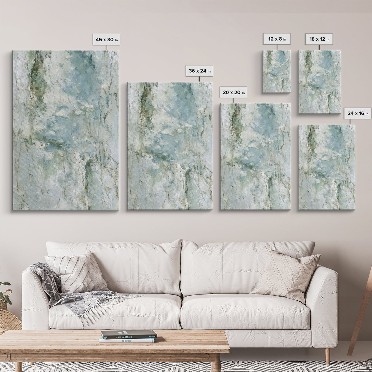 Abstract Marble Texture Framed Canvas Print, Bathroom Art, Dopamine Decor, Bathroom Decor, Abstract Art, Spa, Halloween Art, BAT-2x3-24