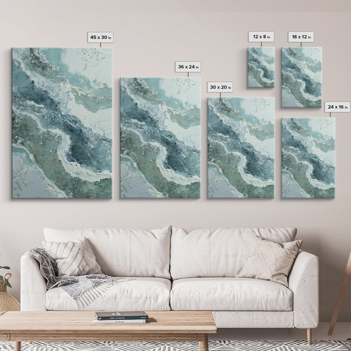 Abstract Marble Texture Canvas Print, Bathroom Art, Neutral Decor, Bathroom Decor, Fine Art, Spa, Wall Art, Home Decor, BAT-2x3-72