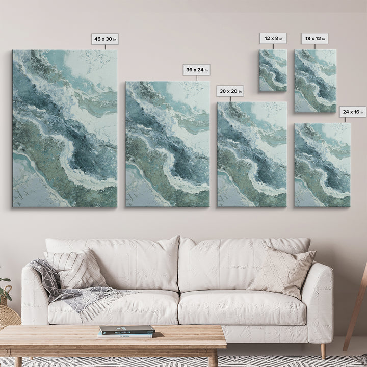 Abstract Marble Texture Canvas Print, Bathroom Art, Neutral Decor, Bathroom Decor, Fine Art, Spa, Wall Art, Home Decor, BAT-2x3-72