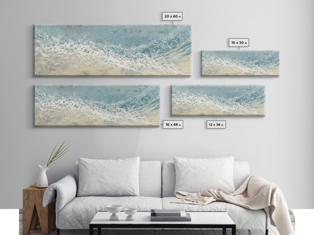 Abstract Water Ripples Canvas Print, Bathroom Art, Framed Wall Art, Bathroom Decor, Abstract Art, Spa, Bathroom Art Decor, BAT-3x1-45