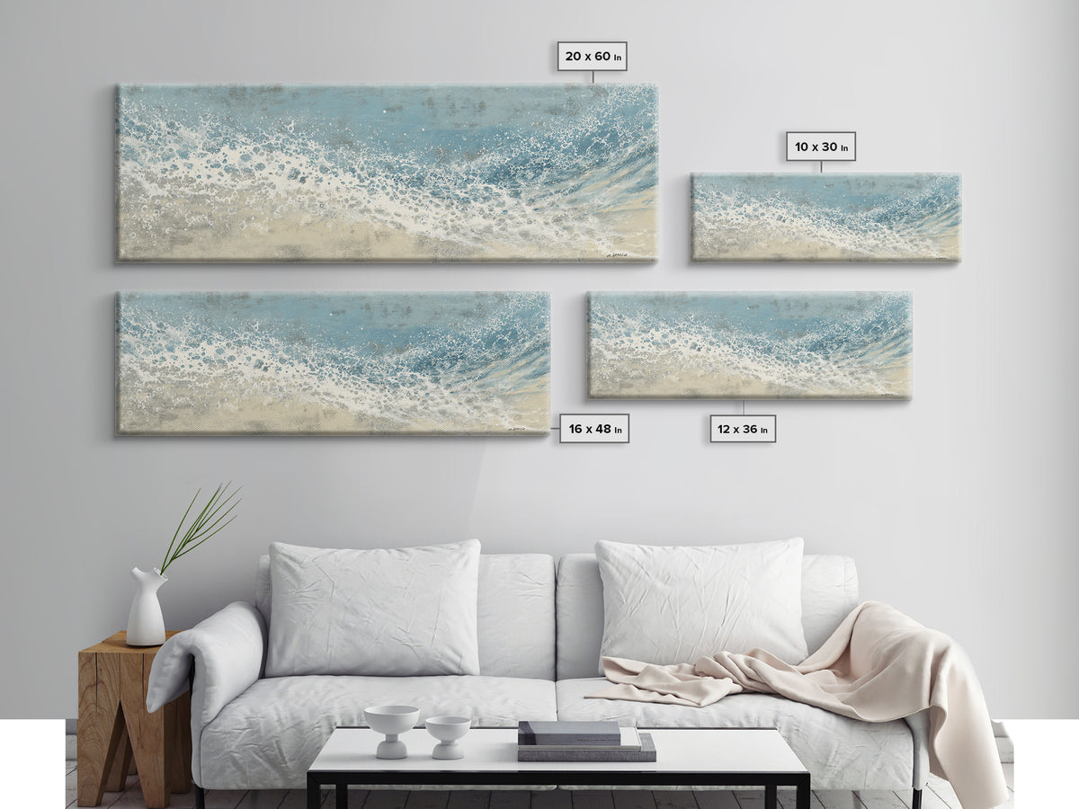 Abstract Water Ripples Canvas Print, Bathroom Art, Framed Wall Art, Bathroom Decor, Abstract Art, Spa, Bathroom Art Decor, BAT-3x1-45