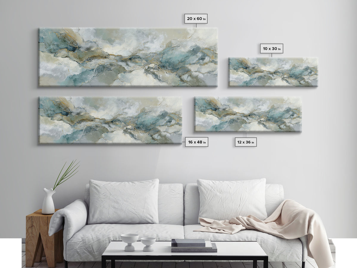 Abstract Marble Texture Canvas Print, Bathroom Art, Wall Art, Bathroom Decor, Abstract Art, Spa, Dog Portrait, Canvas Wall Art, BAT-3x1-80