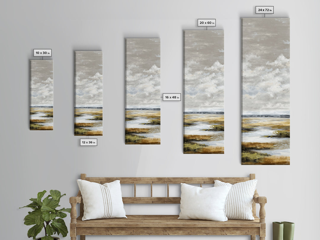Misty Bridge Landscape Canvas Print, Black and White Art, Printable, Living Room Decor, Monochrome, Living Room Wall Art, BAW-1x3-7