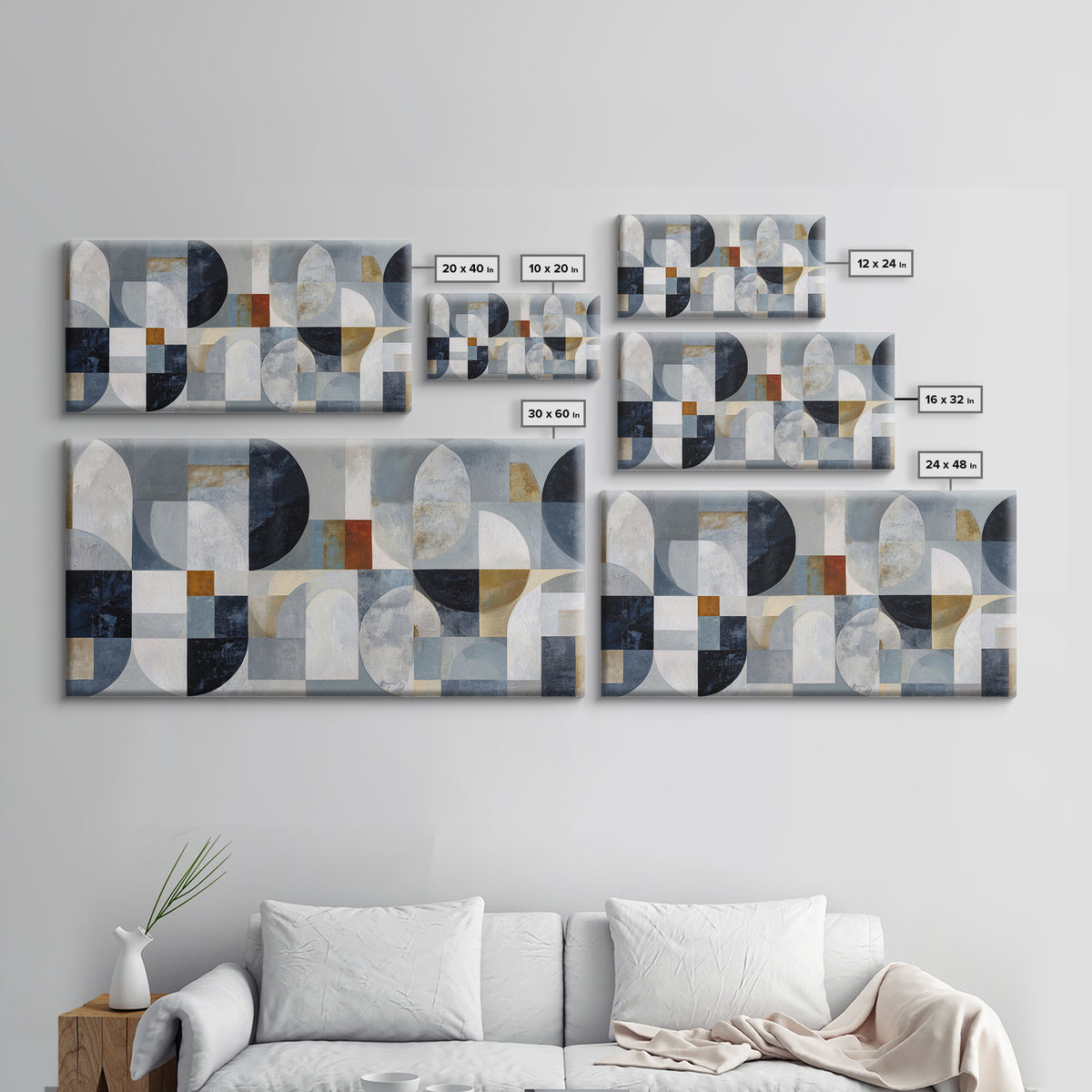 Abstract Marble Texture Framed Canvas Print, Black and White Art, Wall Art, Living Room Decor, Abstract Art, Monochrome, BAW-2x1-35