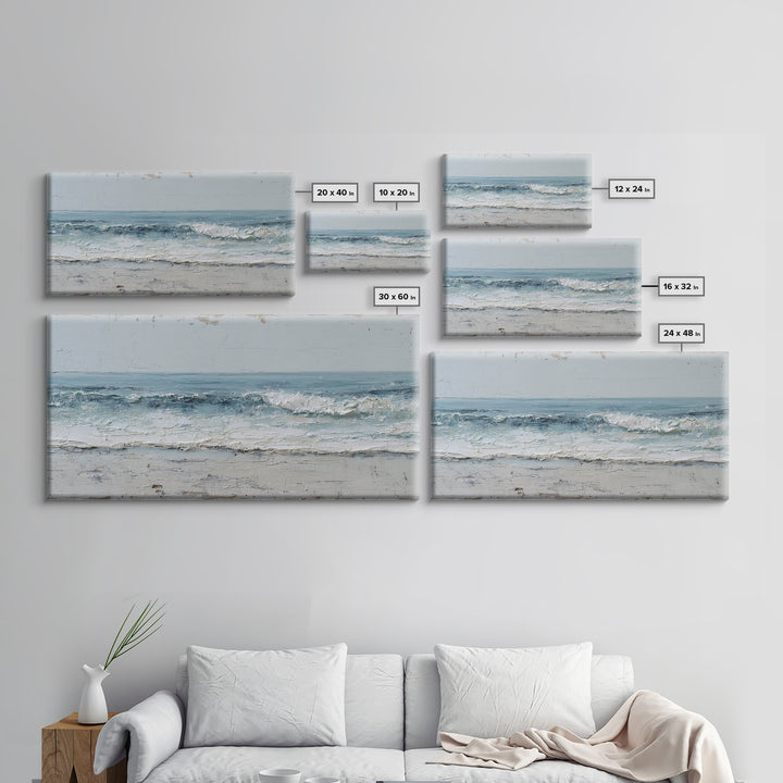 Stormy Ocean Wave Canvas Print, Black and White Art, Digital Prints, Living Room Decor, Fine Art, Monochrome, Wood Wall Art, BAW-2x1-78