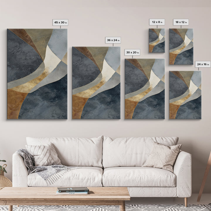 Abstract Marble Texture Canvas Print, Black and White Art, Modern Art, Living Room Decor, Abstract Art, Monochrome, BAW-2x3-95