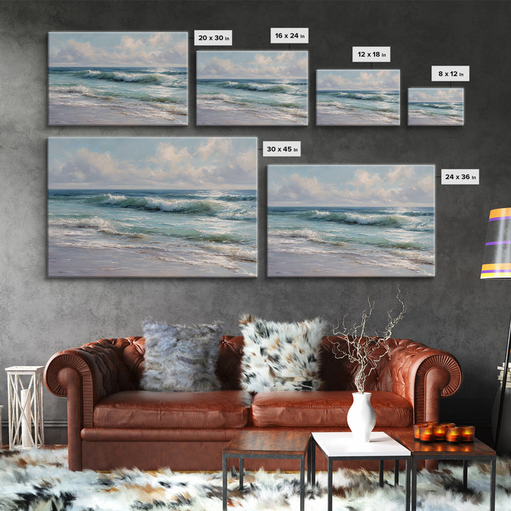 Stormy Ocean Wave Canvas Print, Black and White Art, Printable Art, Living Room Decor, Fine Art, Monochrome, Gallery Decor, BAW-3x2-38