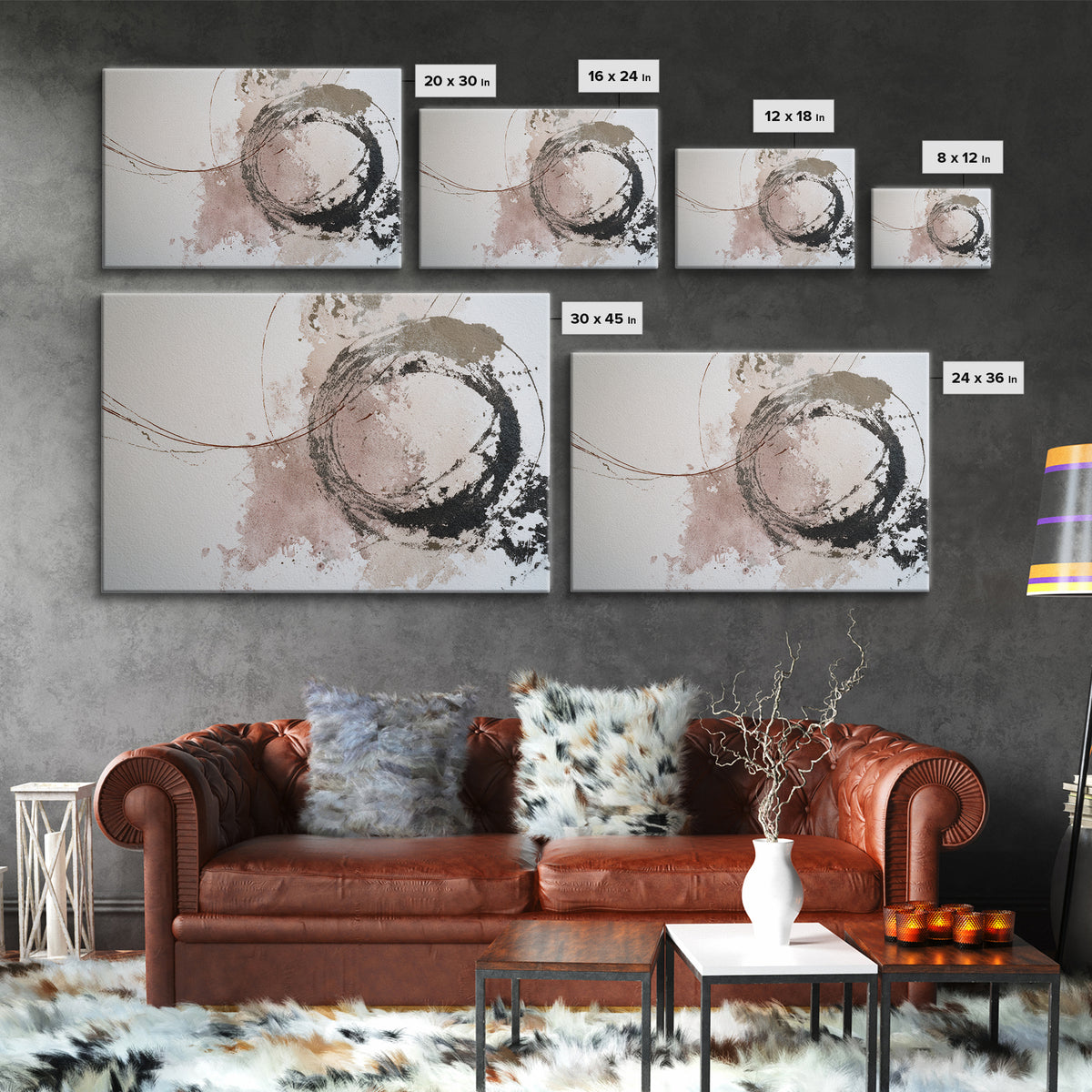 Abstract Charcoal Gestures on White Paper Canvas Print, Black and White Art, Room Decor, Living Room Decor, Abstract Art, BAW-3x2-56