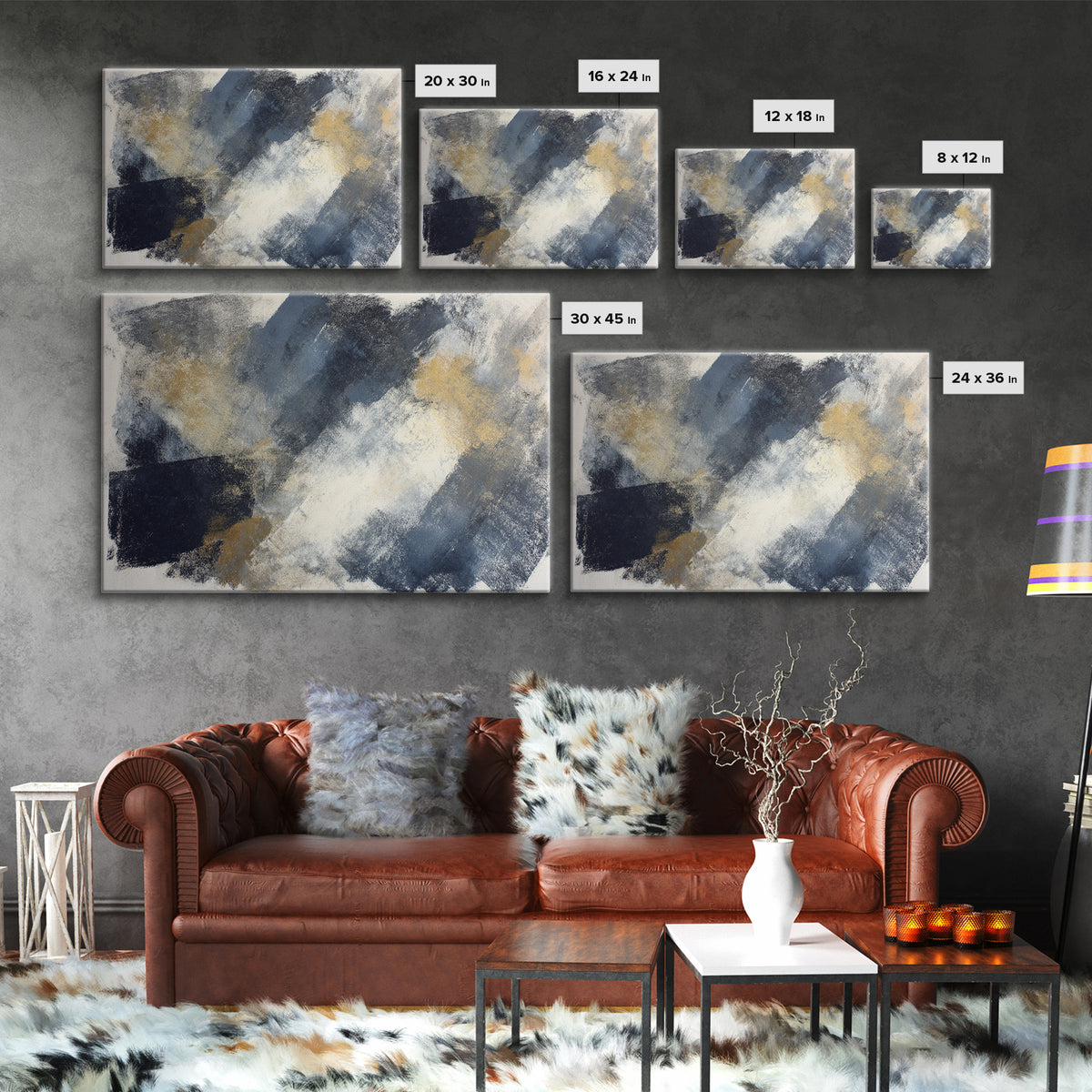 Abstract Charcoal Gestures on White Paper Canvas Print, Black and White Art, Modern Wall Art, Living Room Decor, Monochrome, BAW-3x2-8
