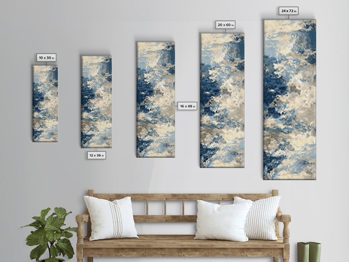 Old Coastal Map Composition Canvas Print, Beach Art, Fine Art Print, Coastal Decor, Abstract Art, Shore, Wall Decor, Art Prints, BEA-1x3-57